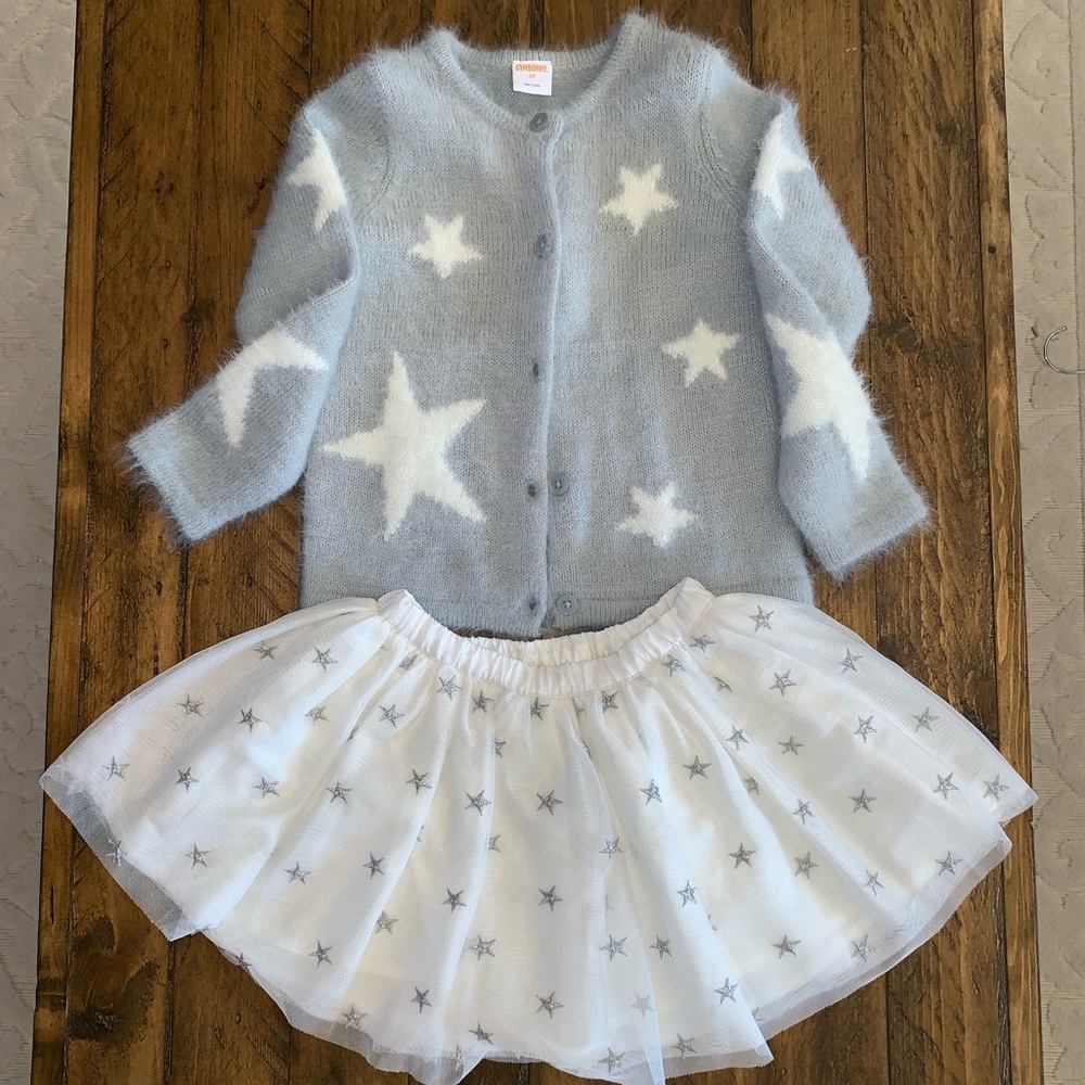 Gymboree sweater and skirt set.